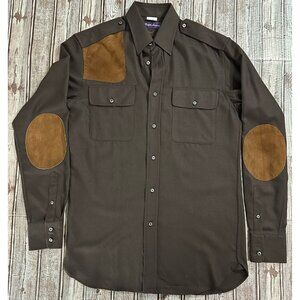 Ralph Lauren Purple Label Hunting Shooting and Elbow Patches shirt sz M NWOT